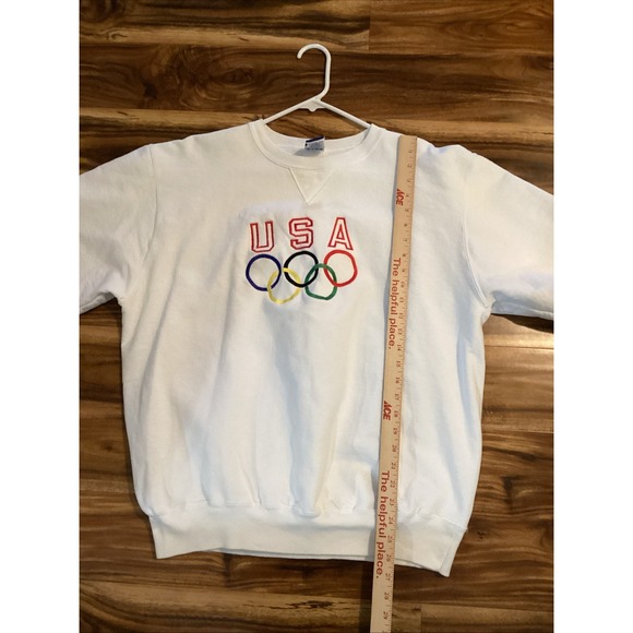 Vintage Champion USA Olympics Crewneck Sweatshirt Size XL Fast Shipping - Picture 5 of 6